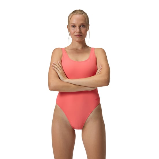 Speedo Dames/Dames ééndelig zwempak met gestructureerde U-rug (Oranje) - Image 5