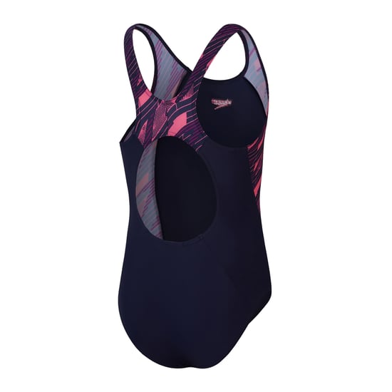 Speedo Girls Hyperbloom Splice One Piece Swimsuit (Pink) - Image 2