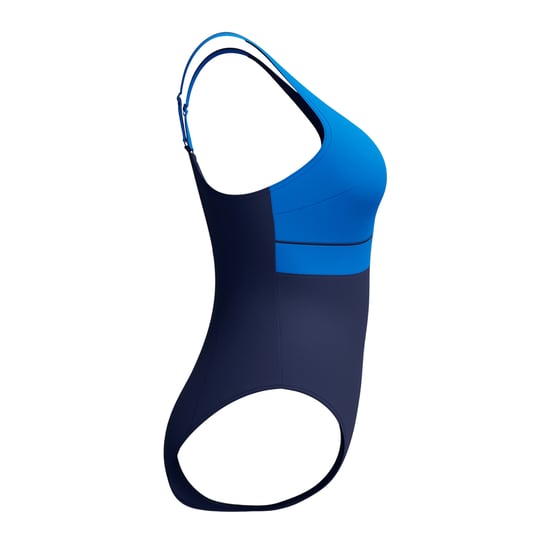 Speedo Womens/Ladies Eclipse Contour Two Tone One Piece Swimsuit (Blue) - Image 4