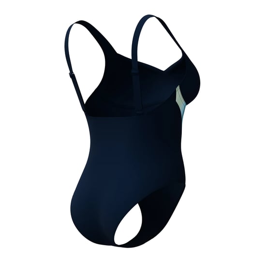 Speedo Womens/Ladies Lunaelustre Printed Shaping One Piece Swimsuit (Navy) - Image 2