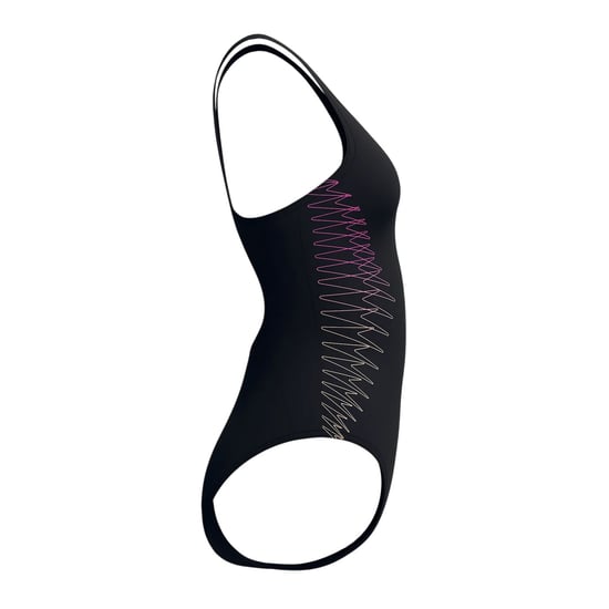 Speedo Womens/Ladies Placement Muscleback One Piece Swimsuit (Black) - Image 4
