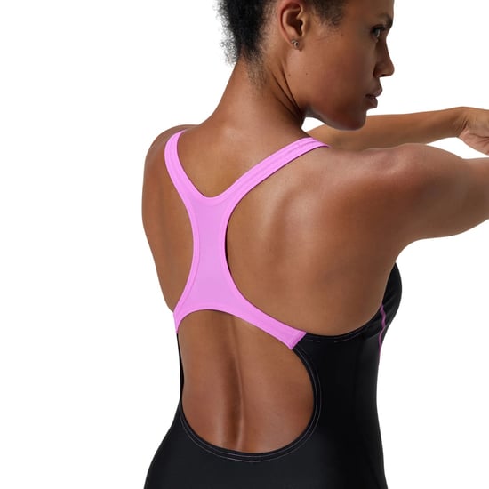Speedo Womens/Ladies Medley Logo One Piece Swimsuit (Purple) - Image 5