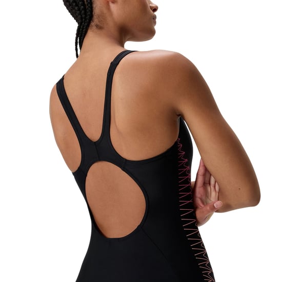 Speedo Womens/Ladies Placement Muscleback One Piece Swimsuit (Black) - Image 6