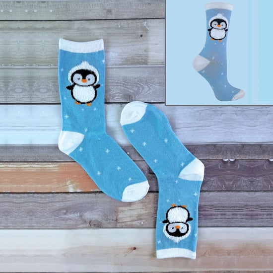 Kids/Childrens 4 Pack Thin Cotton Rich Xmas Christmas Socks 3 Sizes - Image 4