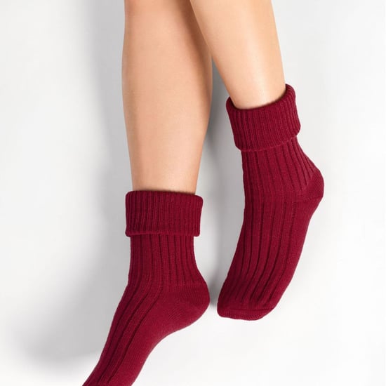 3 Pairs Womens Wool Bed Socks | Steven | Luxury Warm Lounge Sleep Socks - Wine - Image 3