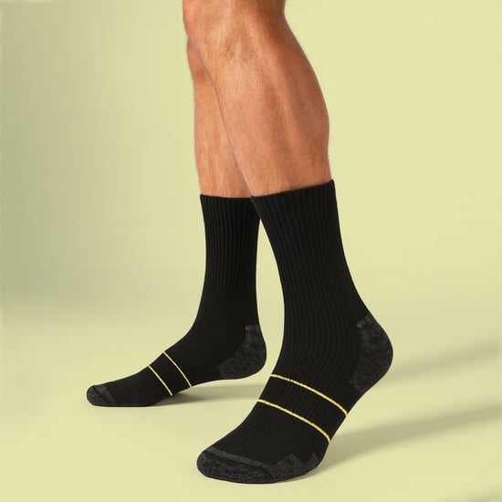 Breathable Wool Work Socks | Comodo | Thick Heavy Duty Boot Socks - Black - Image 5