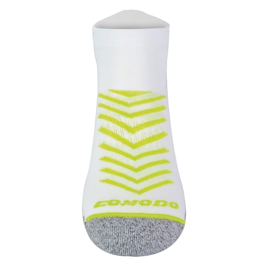 Comodo - Hi Viz Running Socks | Lightweight Anti Blister Sports Socks - White Lime - Image 4