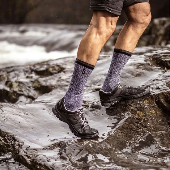 Mens Walking Boot Socks | Jeep Luxury Terrain Socks | Breathable Ribbed Design Leisure Socks, Ideal for Walking and Hiking - Brown / Earth - Image 3