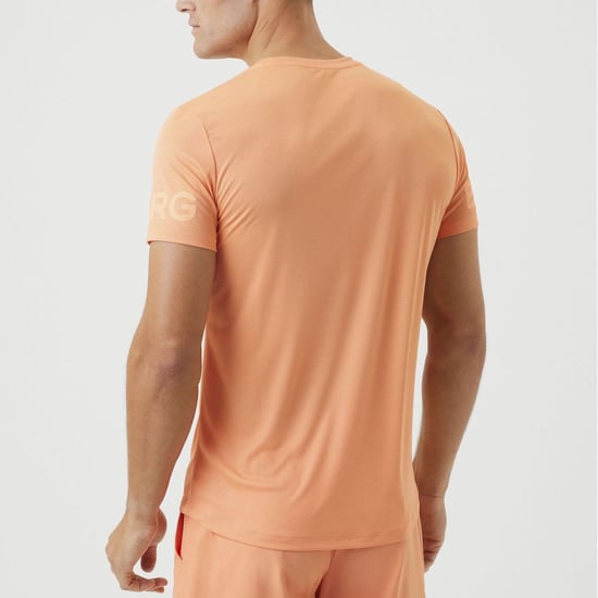 Björn Borg - Mens Light Short Sleeve Training T-Shirt - Orange - Image 5