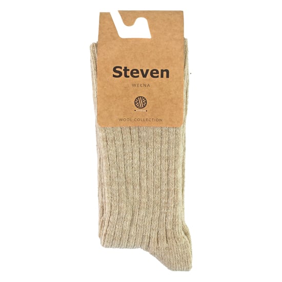 Womens Wool Dress Socks | Steven | Breathable Warm Socks for Ladies -Beige - Image 2