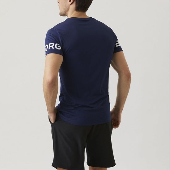 Björn Borg - Men’s High Performance Short Sleeve T-Shirt - Navy - Image 4