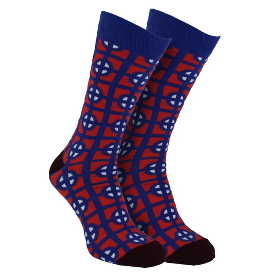 HS by Happy Socks - Heren 3-Pack Klassieke Structuur Kousen - Target (Blauw) - Image 4