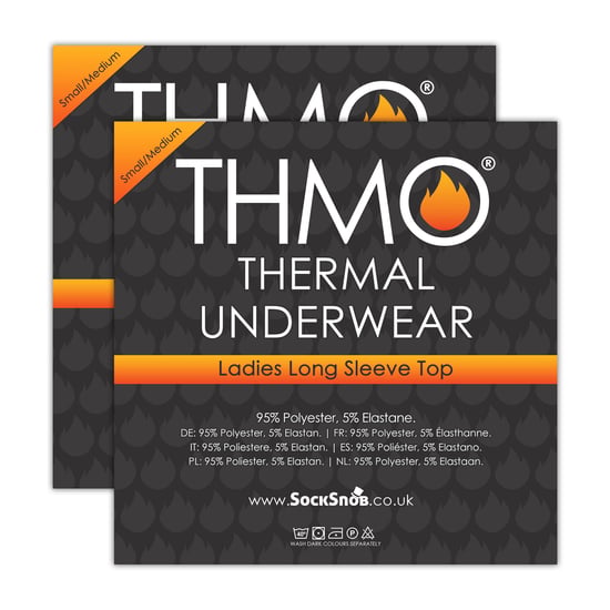 2 Pack Ladies Long Sleeved Thermal Top for Winter - Image 2