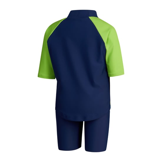 Speedo Boys Learn To Swim Rash Guard Set (Blue/Green) - Image 2