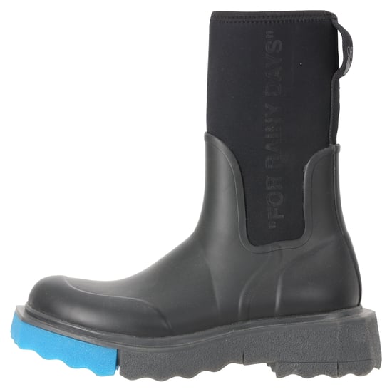 Off-White Sponge regenlaarzen van zwart rubber. - Image 2