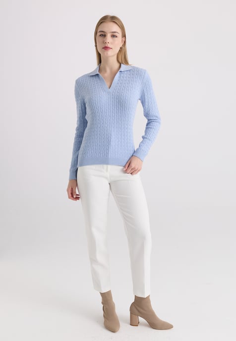 Pullover Pullover With Polo Collar - Image 2