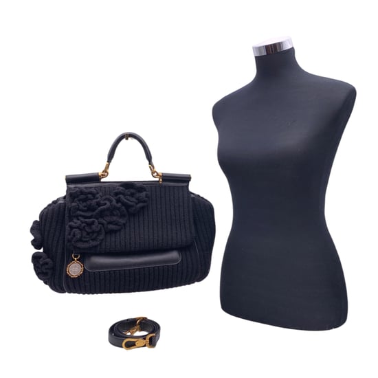 Dolce & Gabbana Axelremsväska i ull från Sicilien - Image 3
