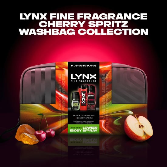 LYNX Fine Fragrance Cherry Spritz Washbag Collection Gift Set 3 piece, Pack of 3 - Image 2