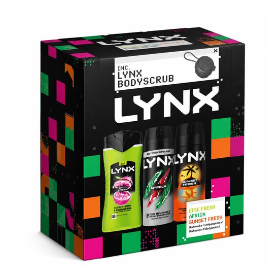 LYNX All Stars Trio & Body Scrub Gift Set 3 piece, Pack of 4 - Image 6