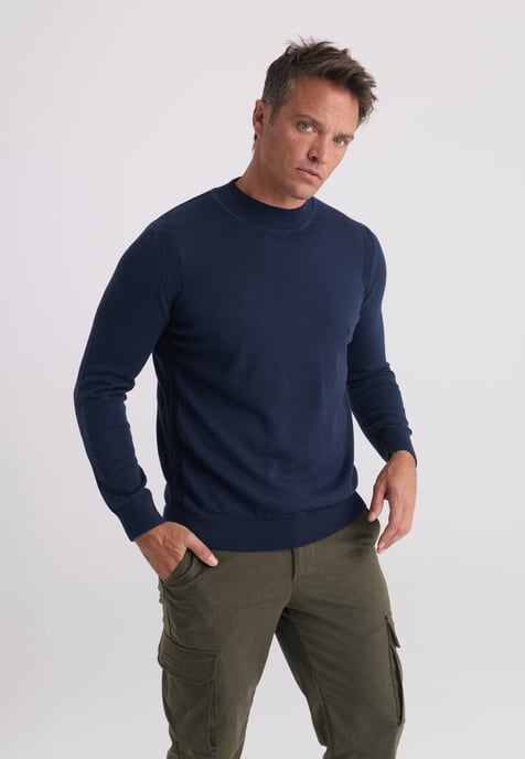 Pullover Half Turtleneck Sweater - Image 1