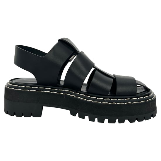 Proenza Schouler Lug Sandals in Black Leather - Image 1