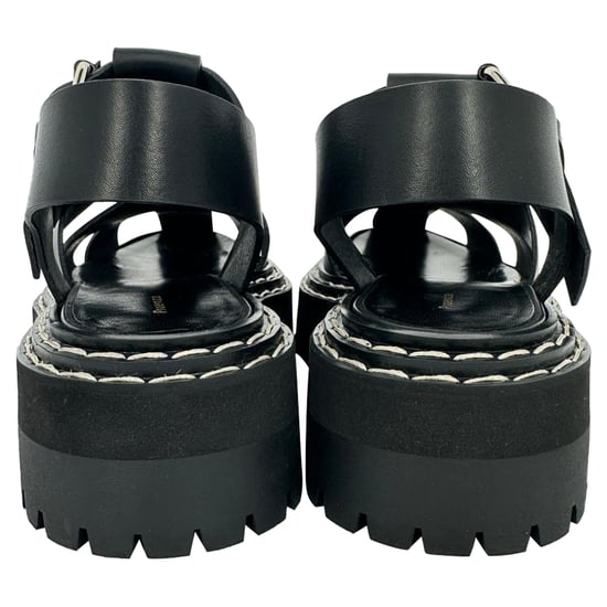 Proenza Schouler Lug Sandals in Black Leather - Image 6