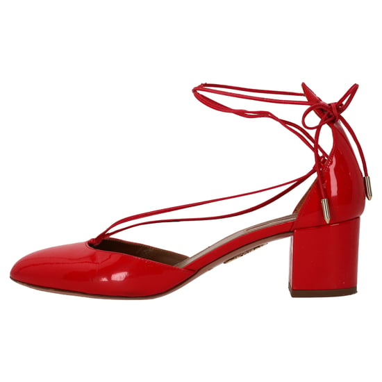 Aquazzura Alexa 50 Pumps in Red Patent Leather - Image 2