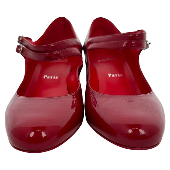 Christian Louboutin Miss Jane 55 Mary Jane Pumps in Red Patent Leather - Image 3