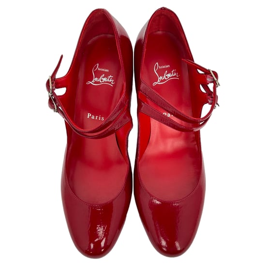 Christian Louboutin Miss Jane 55 Mary Jane Pumps in Red Patent Leather - Image 4
