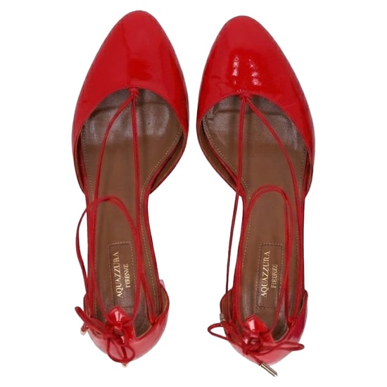 Aquazzura Alexa 50 Pumps in Red Patent Leather - Image 5