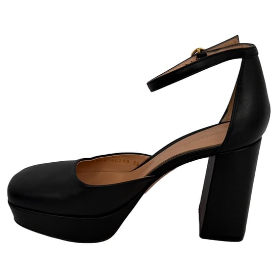 Gianvitto Rossi Basette Plattformspumpar i svart läder - Image 4