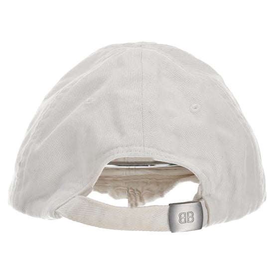 Balenciaga Paris Broderad Baseballkeps i Vit Bomull - Image 3