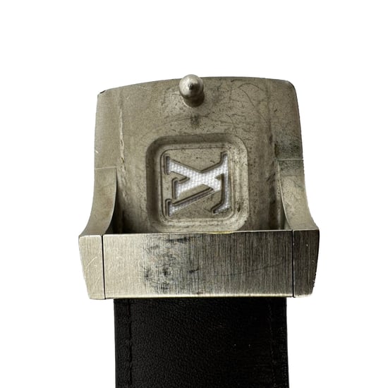 Louis Vuitton Vintage Monogram Buckled Belt in Brown Coated Canvas - Image 6