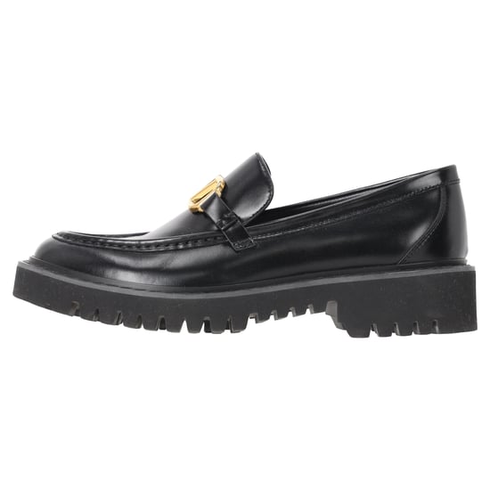 Valentino Garavani VLogo kenmerkende loafers in zwart kalfsleer - Image 2