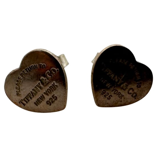 Tiffany & Co. Return to Tiffany Heart Tag Stud Earrings in Silver - Image 1