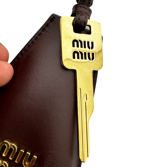 Miu Miu Trick Pelle tashanger van bruin leer - Image 3