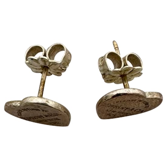 Tiffany & Co. Return to Tiffany Heart Tag Stud Earrings in Silver - Image 4