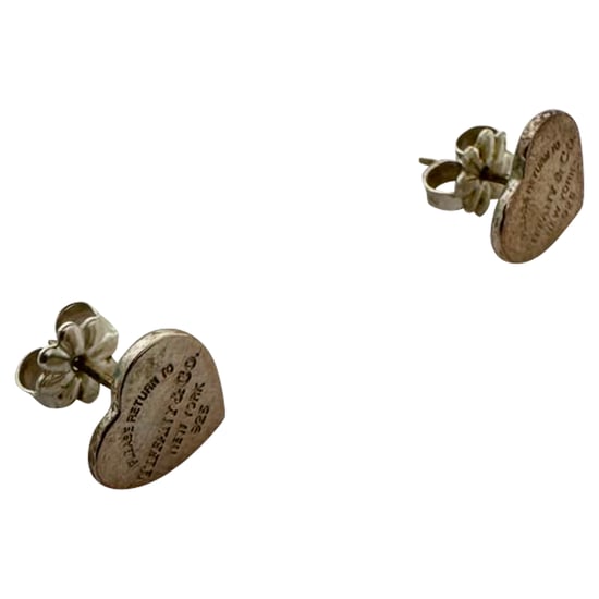 Tiffany & Co. Return to Tiffany Heart Tag Stud Earrings in Silver - Image 5