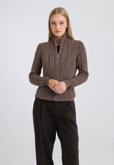 Cardigan Cable Knit Cardigan - Image 4