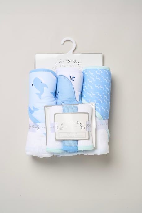 3 Pack Sailboat Hooded Towels - Image 3