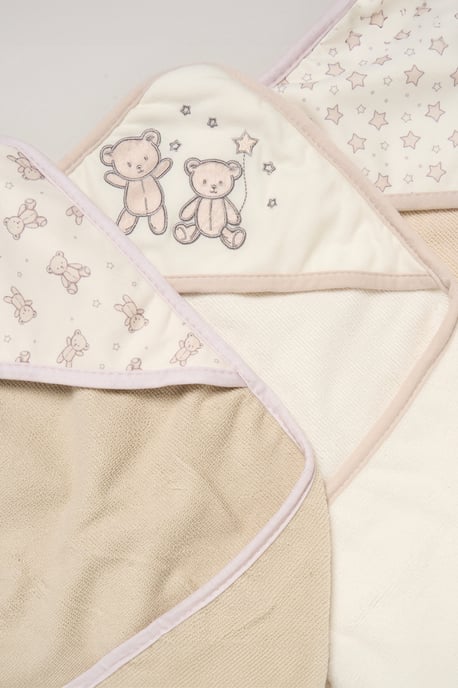 3 Pack Bear Hooded Towels - Image 2