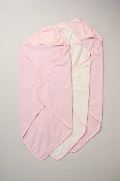 3 Pack Floral Hooded Towels - Image 2