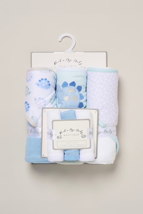 3 Pack Dinosaur Hooded Towels - Image 3