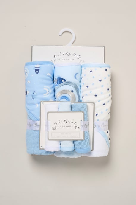 3 Pack Rocket Ship Hooded Towels - Image 3