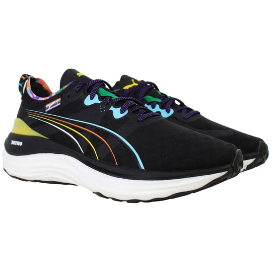 Puma ForeverRun Nitro LM Womens Black Running Shoes - Image 2