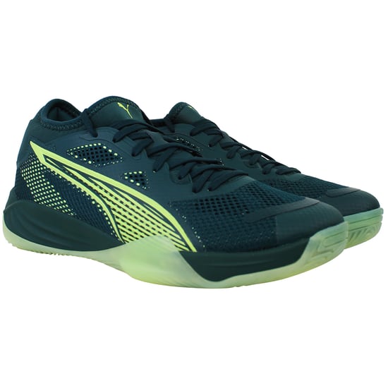 Puma Eliminate Nitro SQD 4 Mens Dark Green Handball Shoes - Image 2