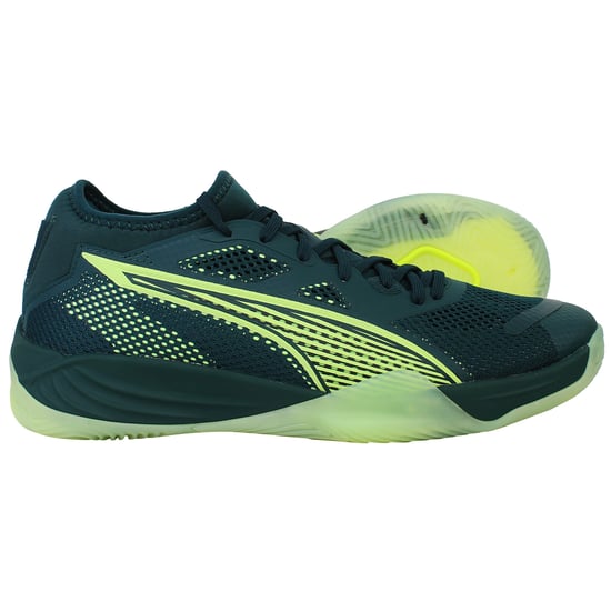 Puma Eliminate Nitro SQD 4 Mens Dark Green Handball Shoes - Image 4
