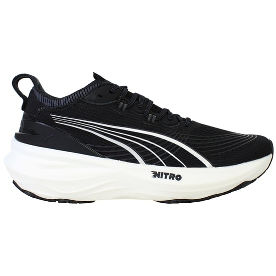 Puma ForeverRun Nitro 2 Womens Black Running Shoes - Image 1