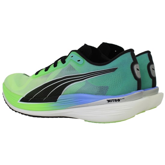 Puma Deviate Nitro Elite 2 Womens Green Running Shoes - Image 3