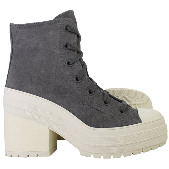 Converse Chuck 70 De Luxe Heel Hi Unisex Grey Shoes - Image 4